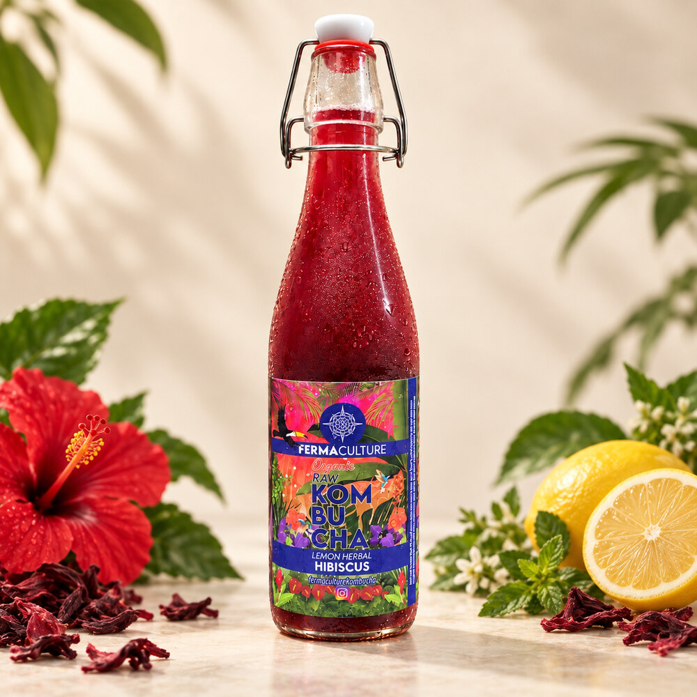 Lemon Herbal Hibiscus bottle